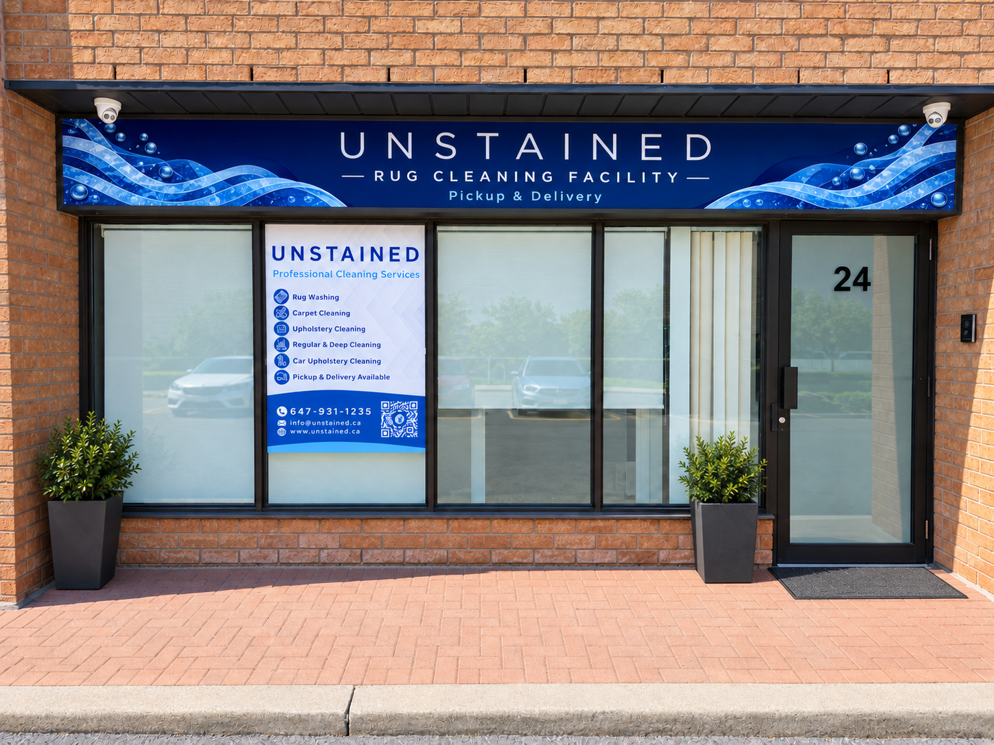 unstained rug washing facility